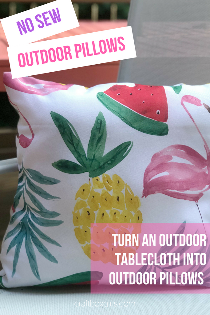 No Sew Outdoor Pillows