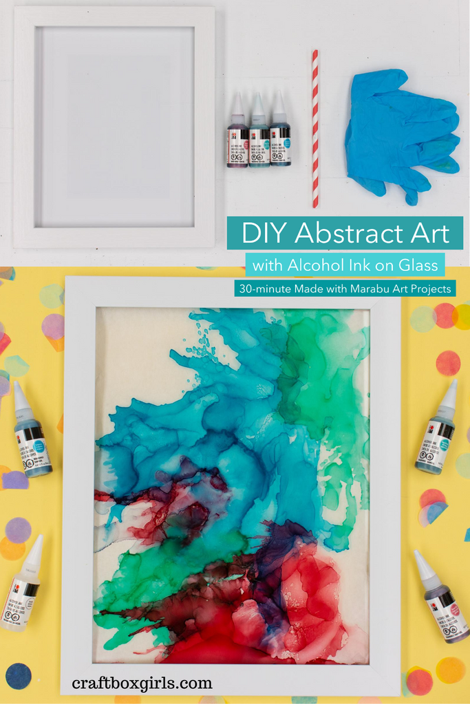 DIY Alcohol Ink Glass Artwork