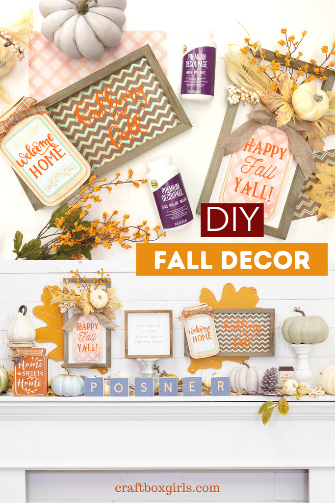 DIY Fall Decor Wall Signs with Aleene's