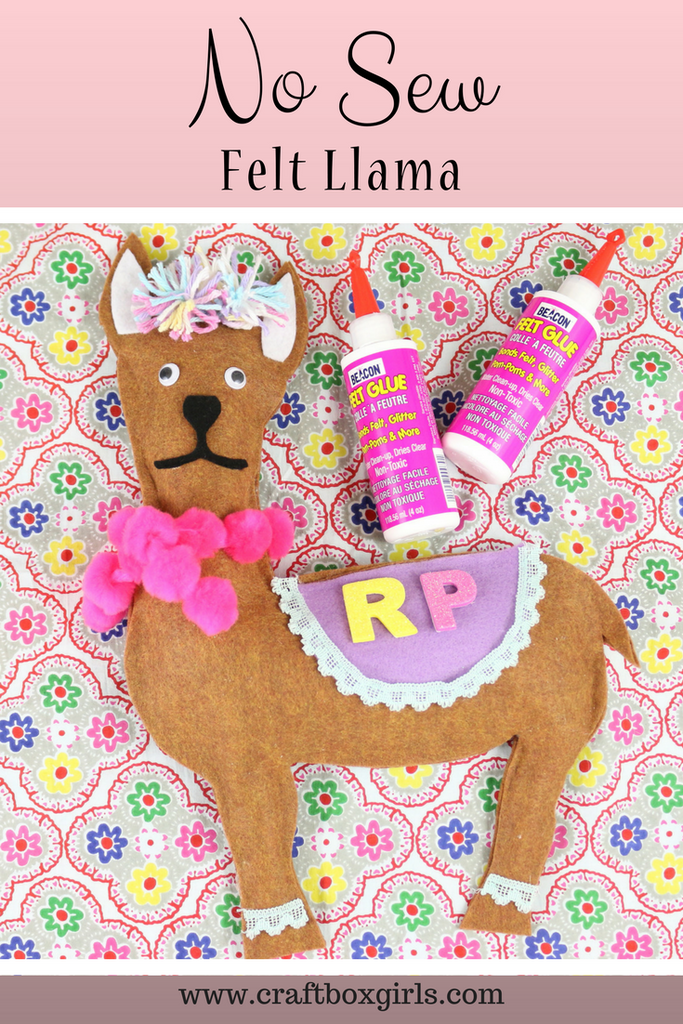 No Sew Felt Llama