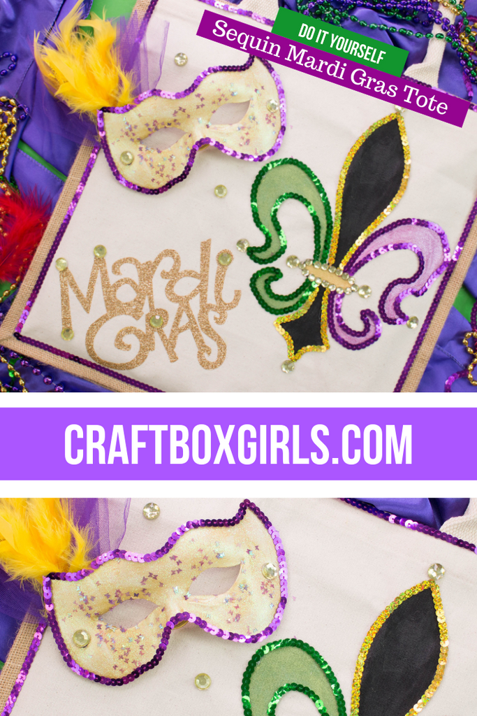 DIY Mardi Gras Tote