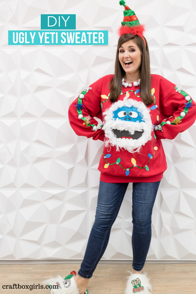 DIY Yeti Ugly Sweater