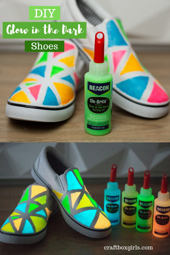 DIY Glow in the Dark Shoes