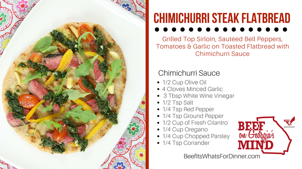 Chimichurri Steak Flatbread