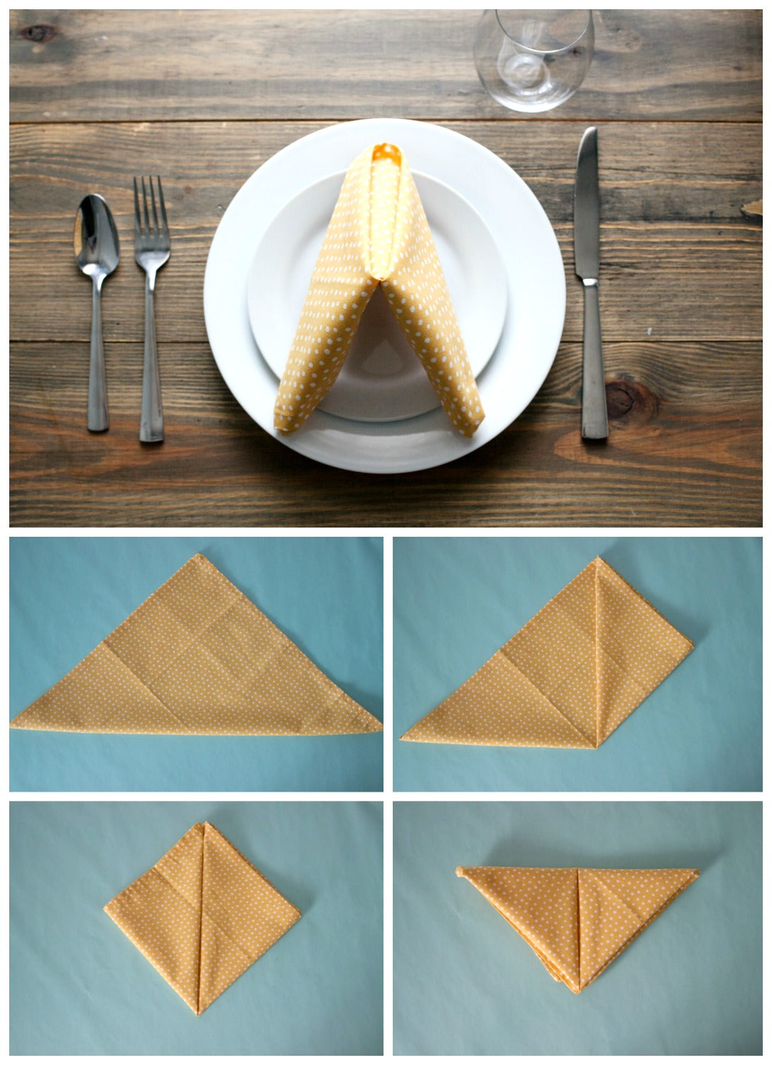 Napkin Fold for Summer Cook Out