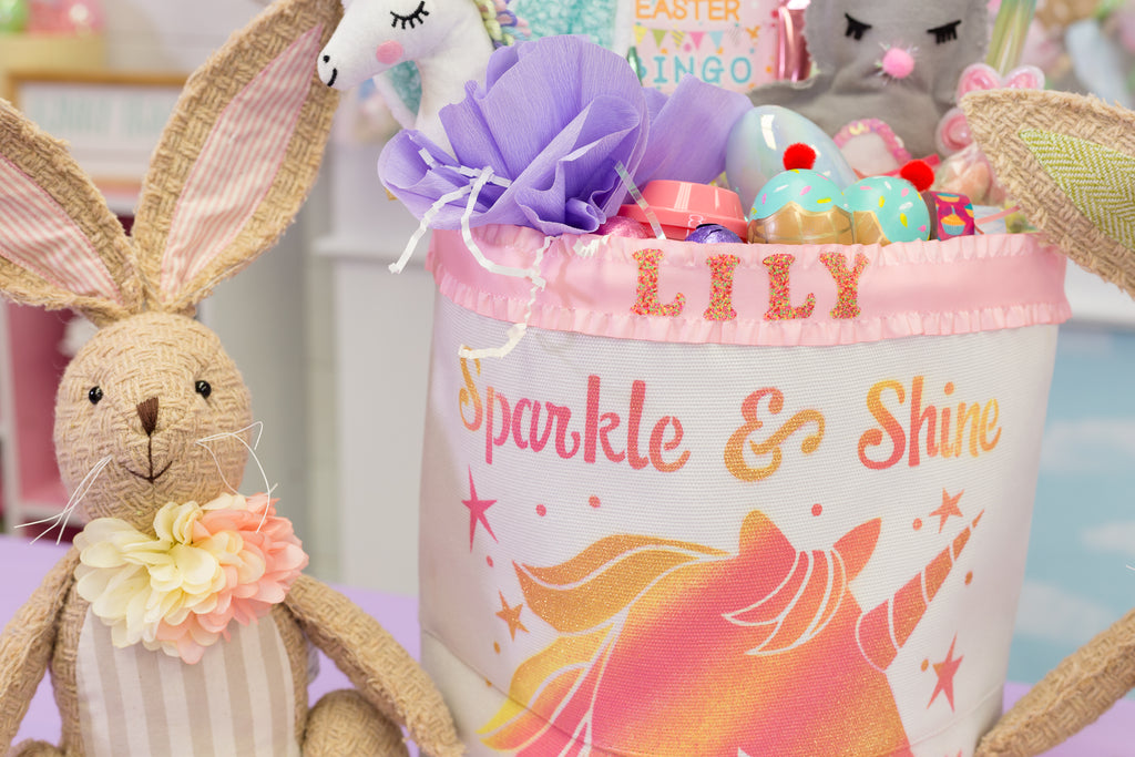 DIY Unicorn Easter Basket Tote