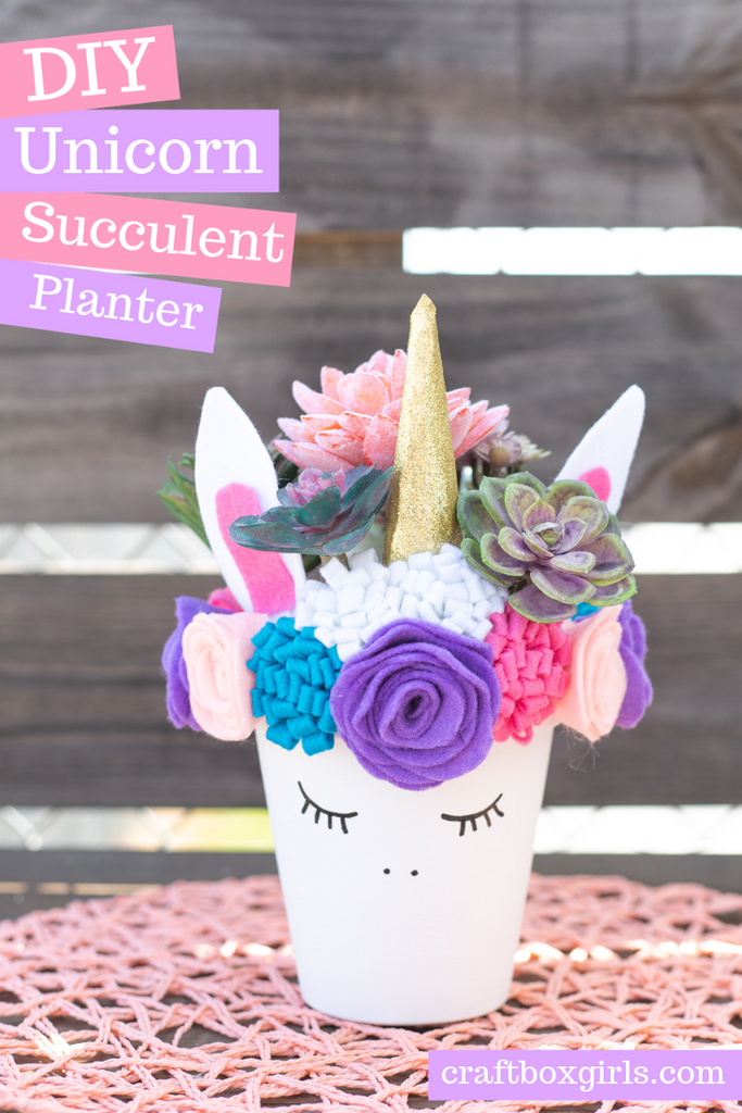 DIY Unicorn Succulent Planter