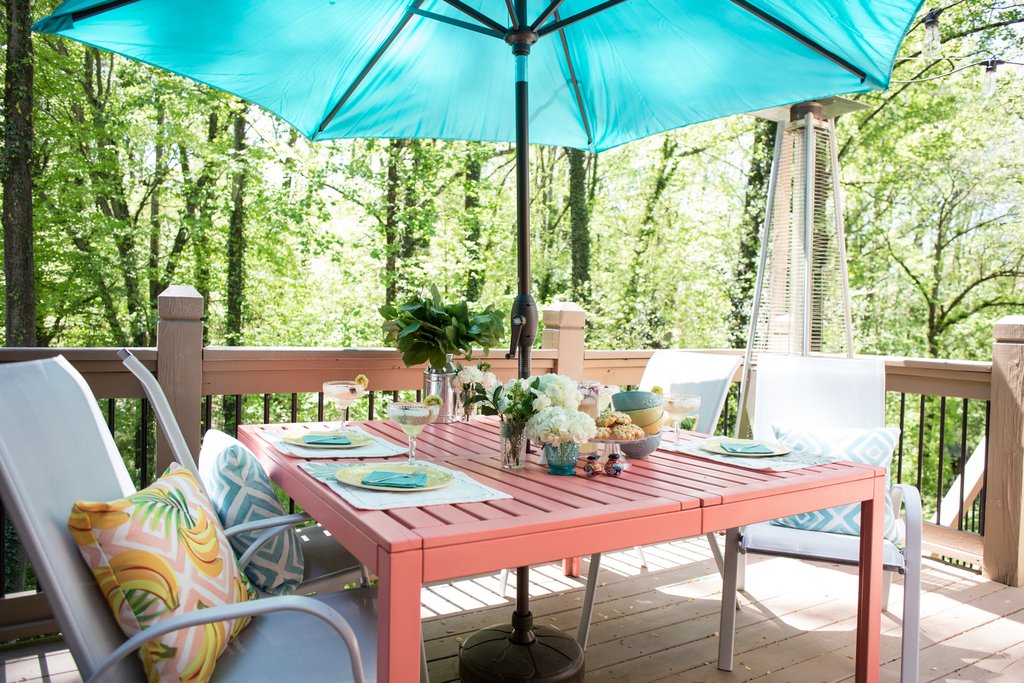 Deck Table Makeover