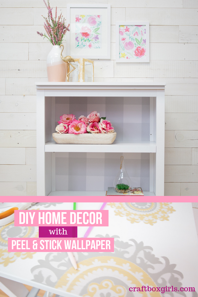 DIY Peel and Stick Wallpaper Crafts