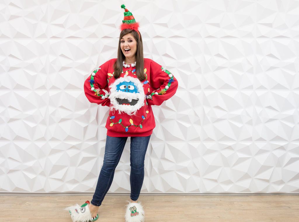 DIY Yeti Ugly Sweater