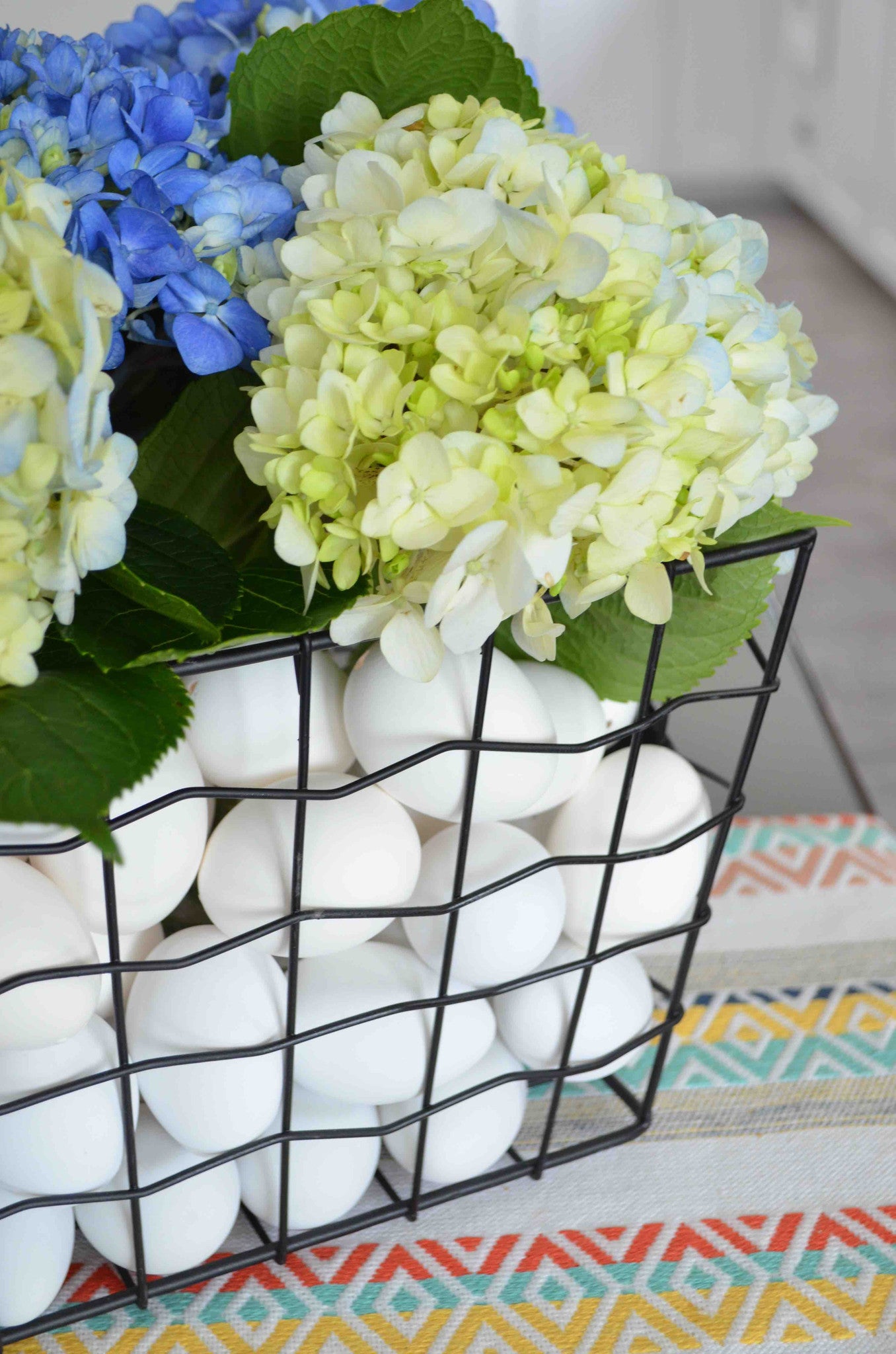 DIY Floral Easter Egg Centerpiece