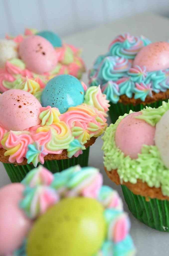 Speckled Egg Cupcakes 