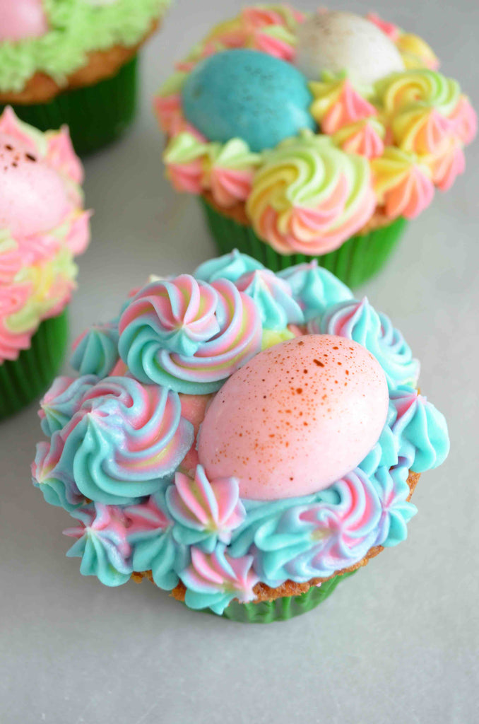 Speckled Egg Cupcakes 