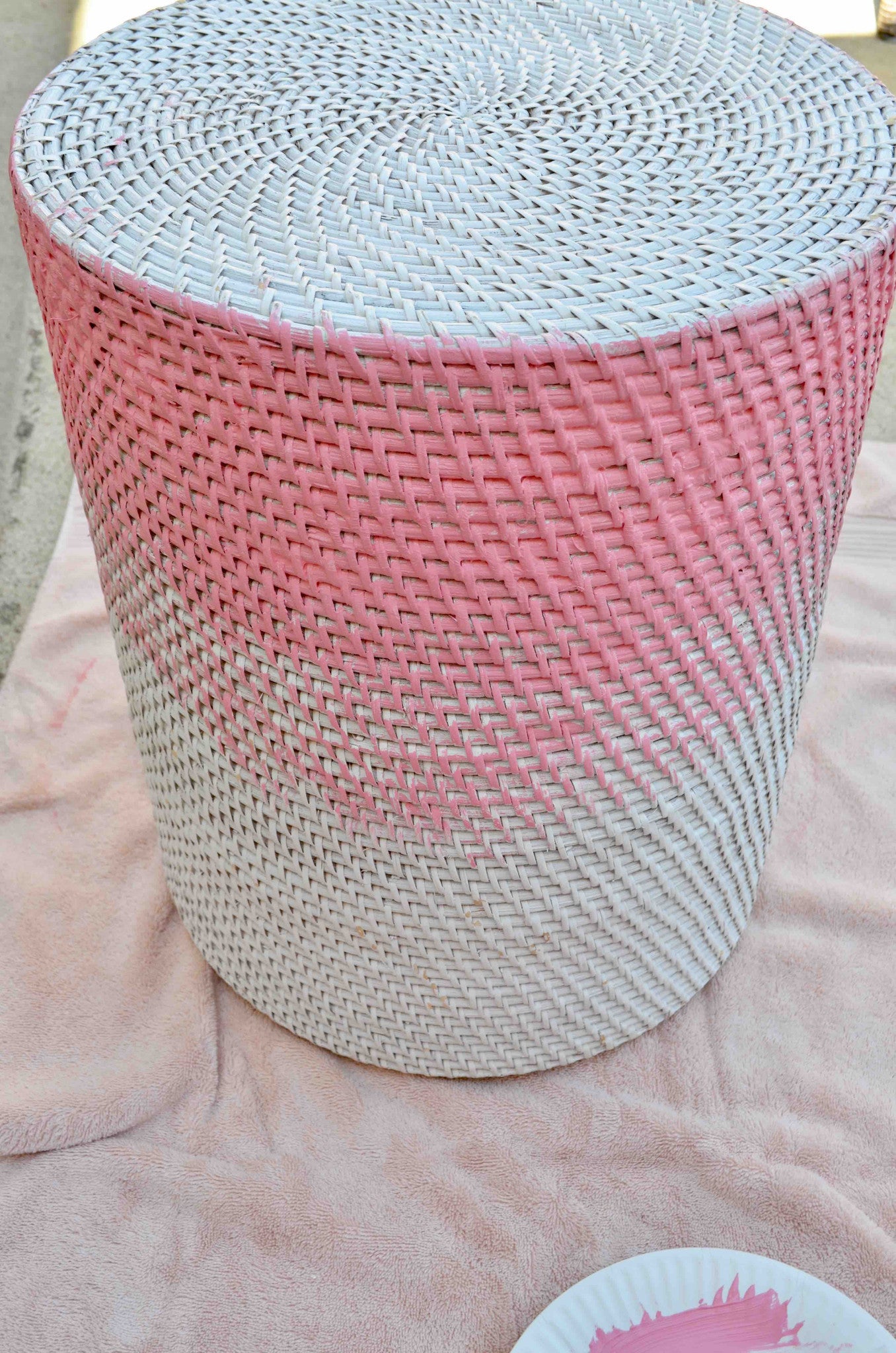 DIY Ombre Hamper 