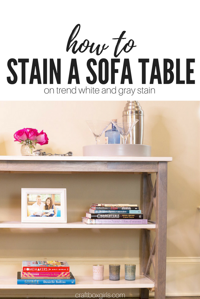 How to Stain a Sofa Side Table