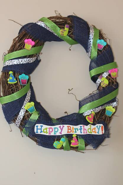 Happy Birthday Wreath