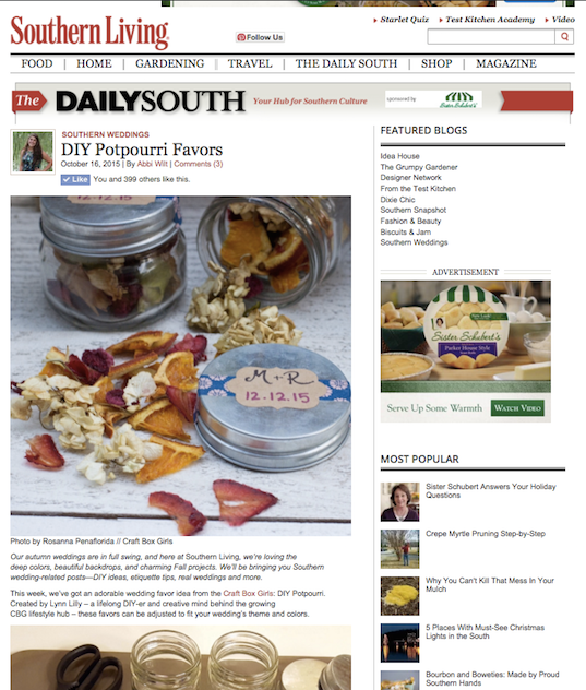 Southern Living Potpourri Feature