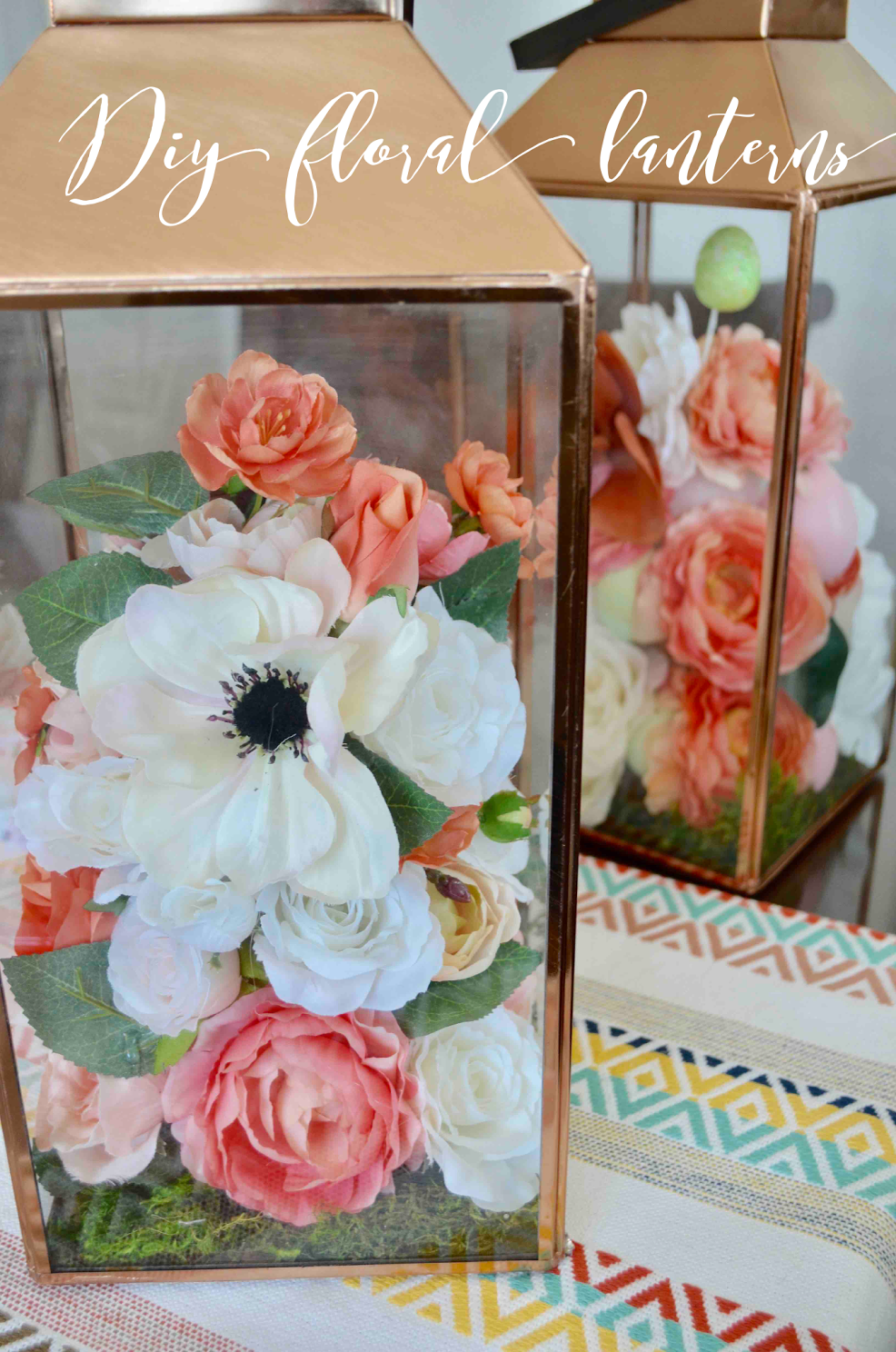 DIY Floral Lanterns