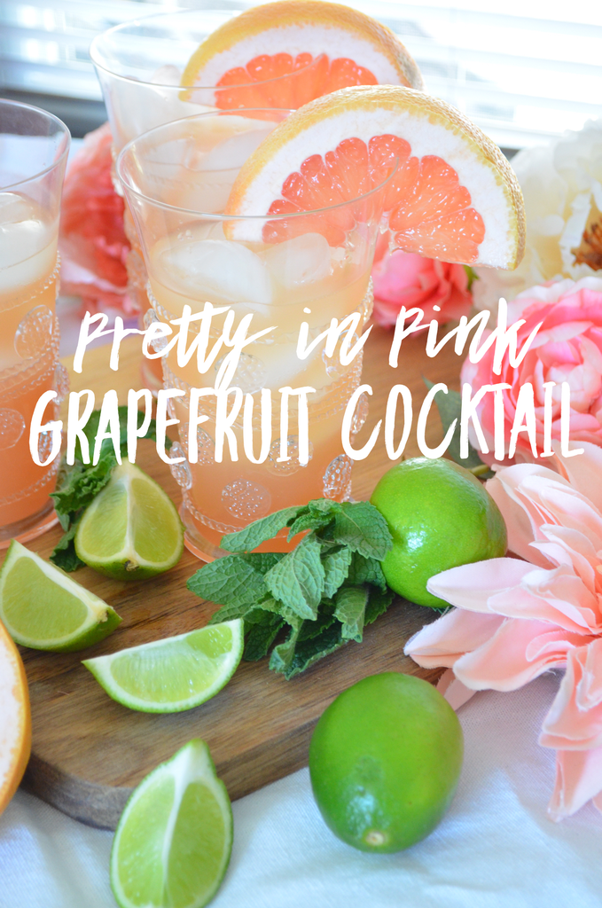 Pretty in Pink Grapefruit Cocktail