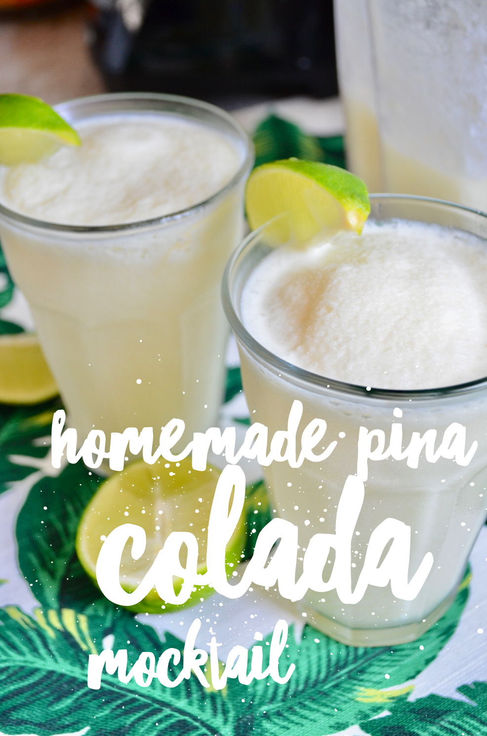 Homemade Pina Colada Mocktail