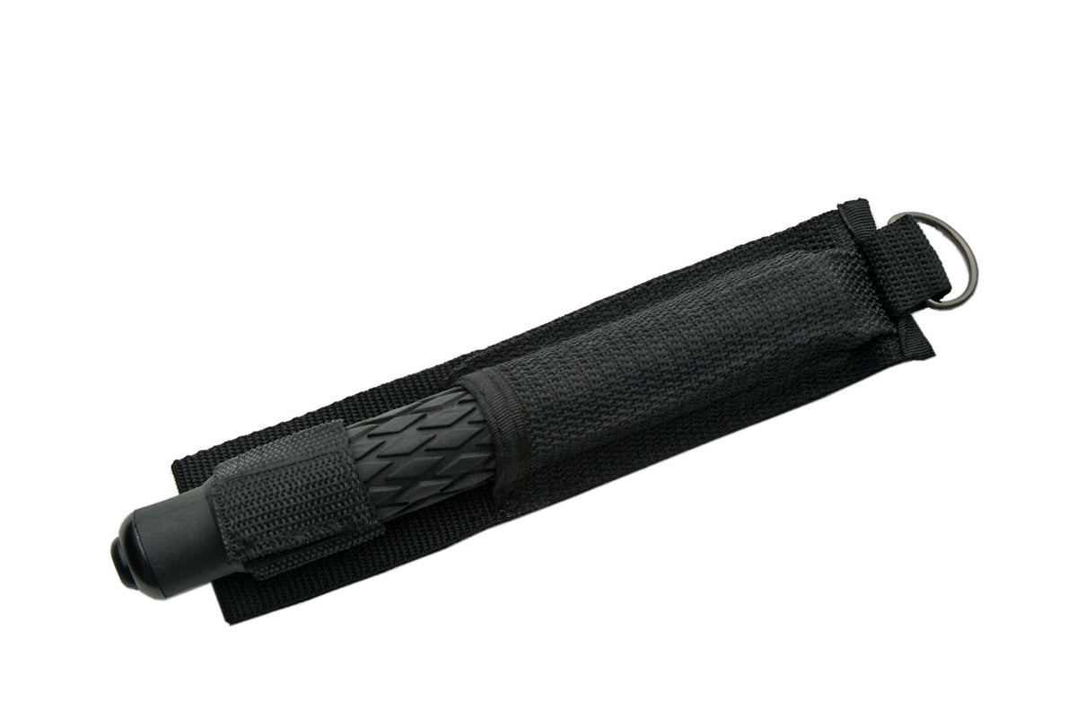 26" Collapsible & Expandable Self Defense Black Police Baton Stick