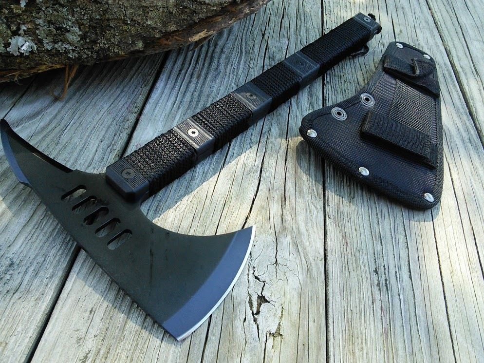 Z-hunter/Hatchet/Throwing Axe/Tomahawk/Spiked/440SS/Camping/Survival/Zombie 