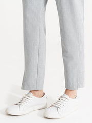 St Ives pant silver check