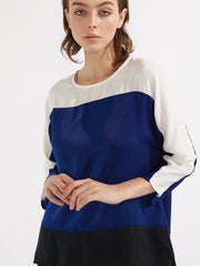 Hanako top spliced cobalt