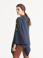 Edmonton poncho capri blue