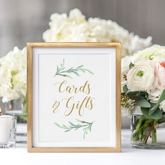 Printable Cards & Gift Sign