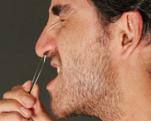 trimming nasal hair