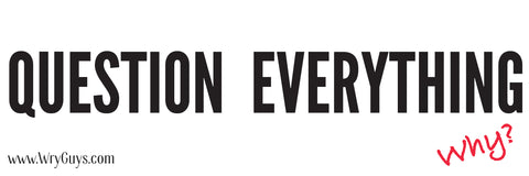 Question Everything - libertarian bumper sticker