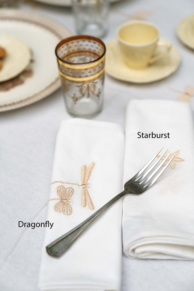 embroidered table linens