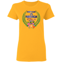 Keep Calm Let PR Girl Handle It 5.3 oz. T-Shirt - Puerto Rican Pride