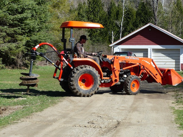 Red Lion Organic Garlic Farm, BC - tractor