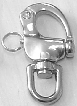 Stainless Steel Swivel Eye Sailboat Snap Shackle 5/16" - Boaterbits