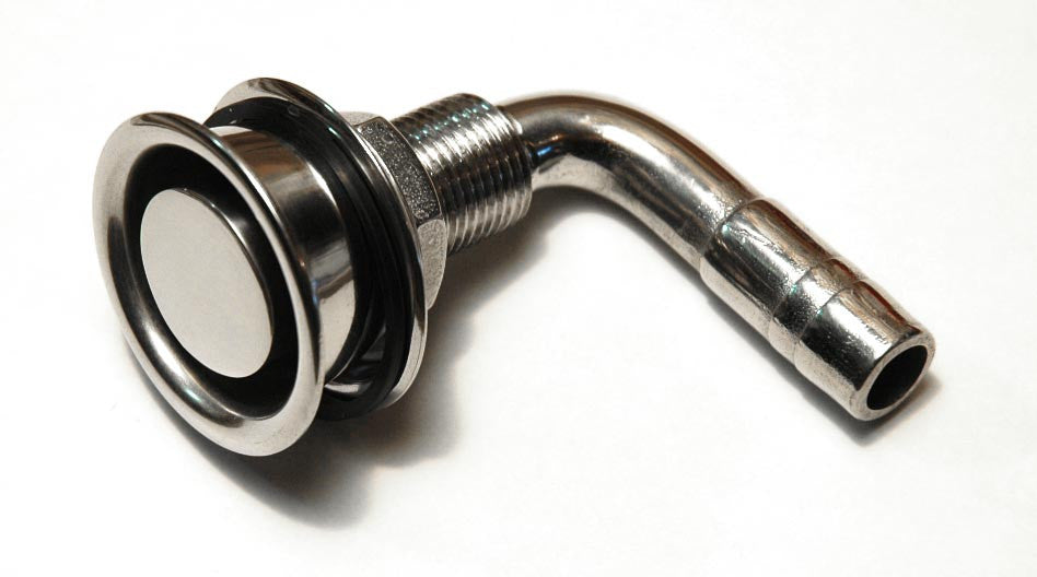 Stainless Steel Flush Fuel Tank Vent 90 Degree - Boaterbits