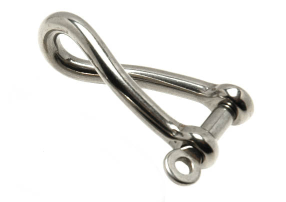 Stainless Steel Rigging Shackles Twisted Style 5/16" - Boaterbits