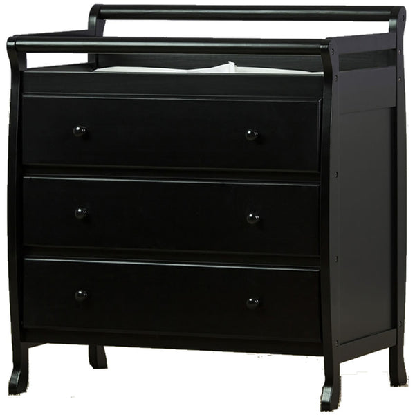black changing table