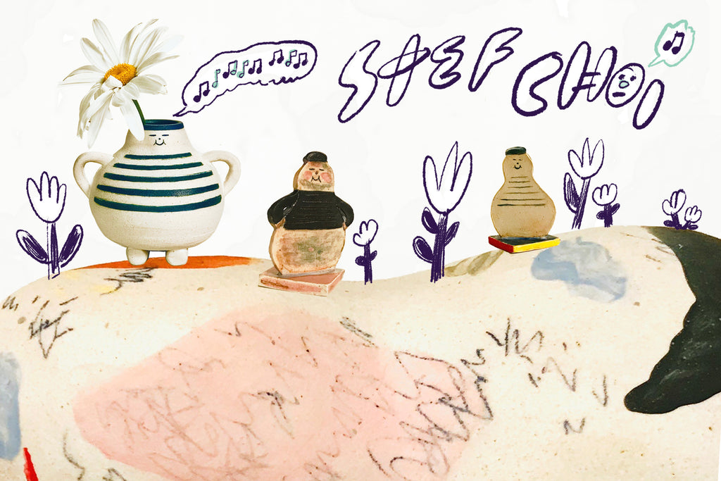 Stef Choi ceramics show at Hello! Good Morning!
