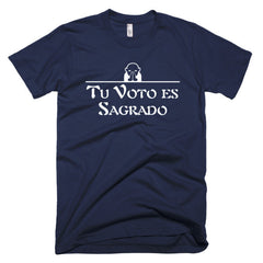 Tu Voto Es Sagrado Spanish Men's T-shirt DARK