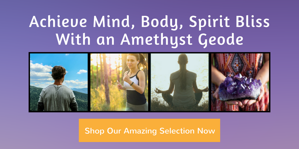 Amethyst Geodes for Mind Body Spirit