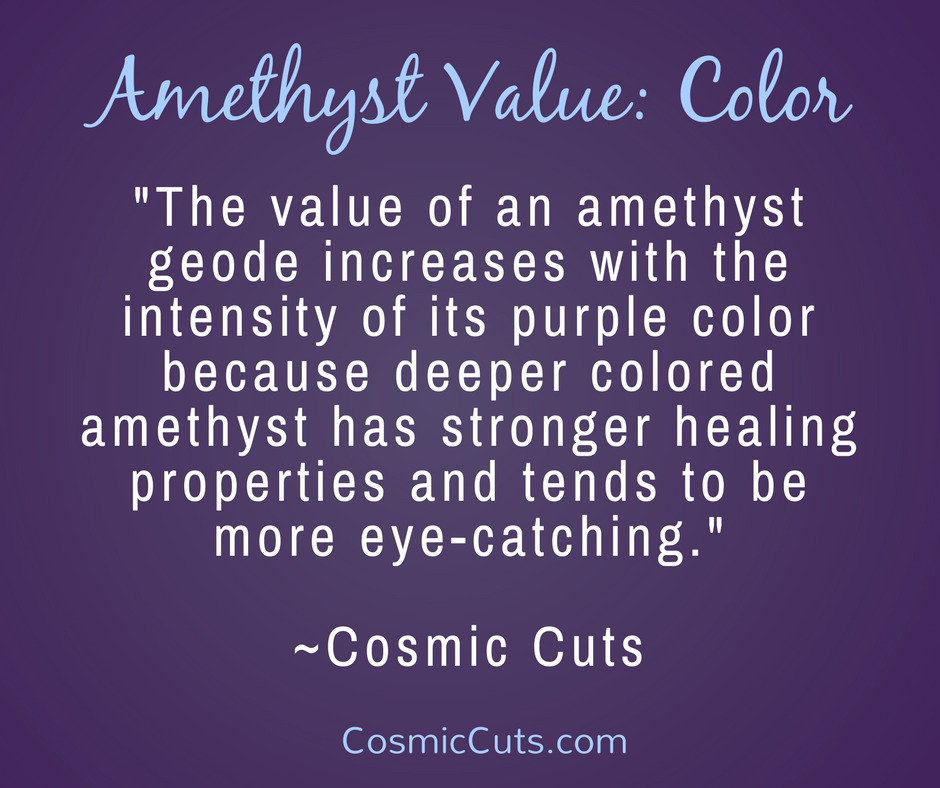 Amethyst Value - Color