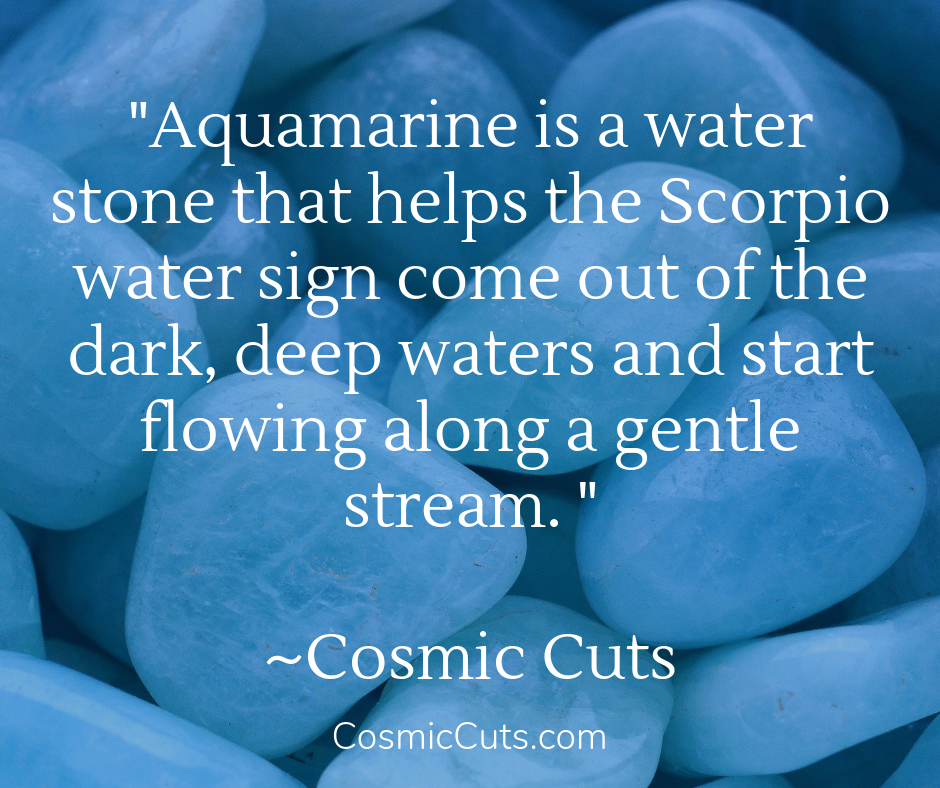 Aquamarine for Scorpio Sun Sign