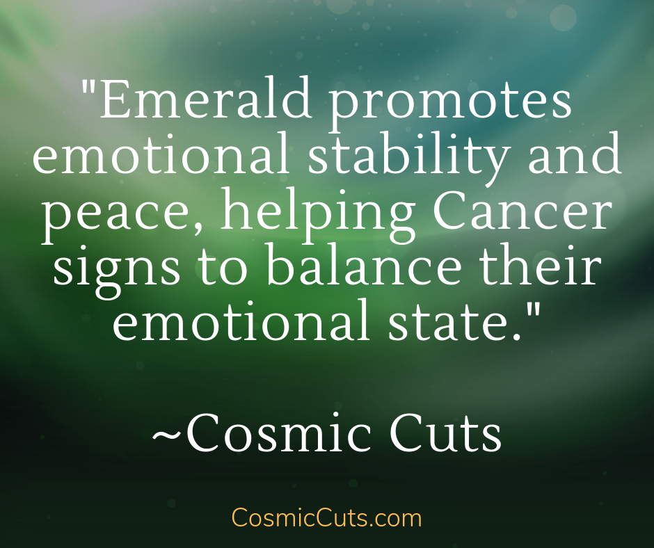 Emerald for Cancer Sun Signs