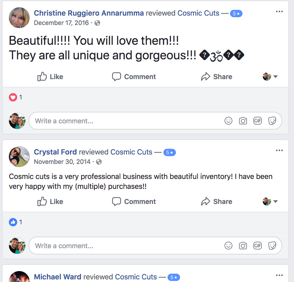 Cosmic Cuts Customer Reviews