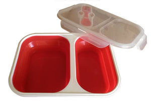 Storage Container - *New* 2 Compartment Collapsible Lunch Box / Entertaining Dish