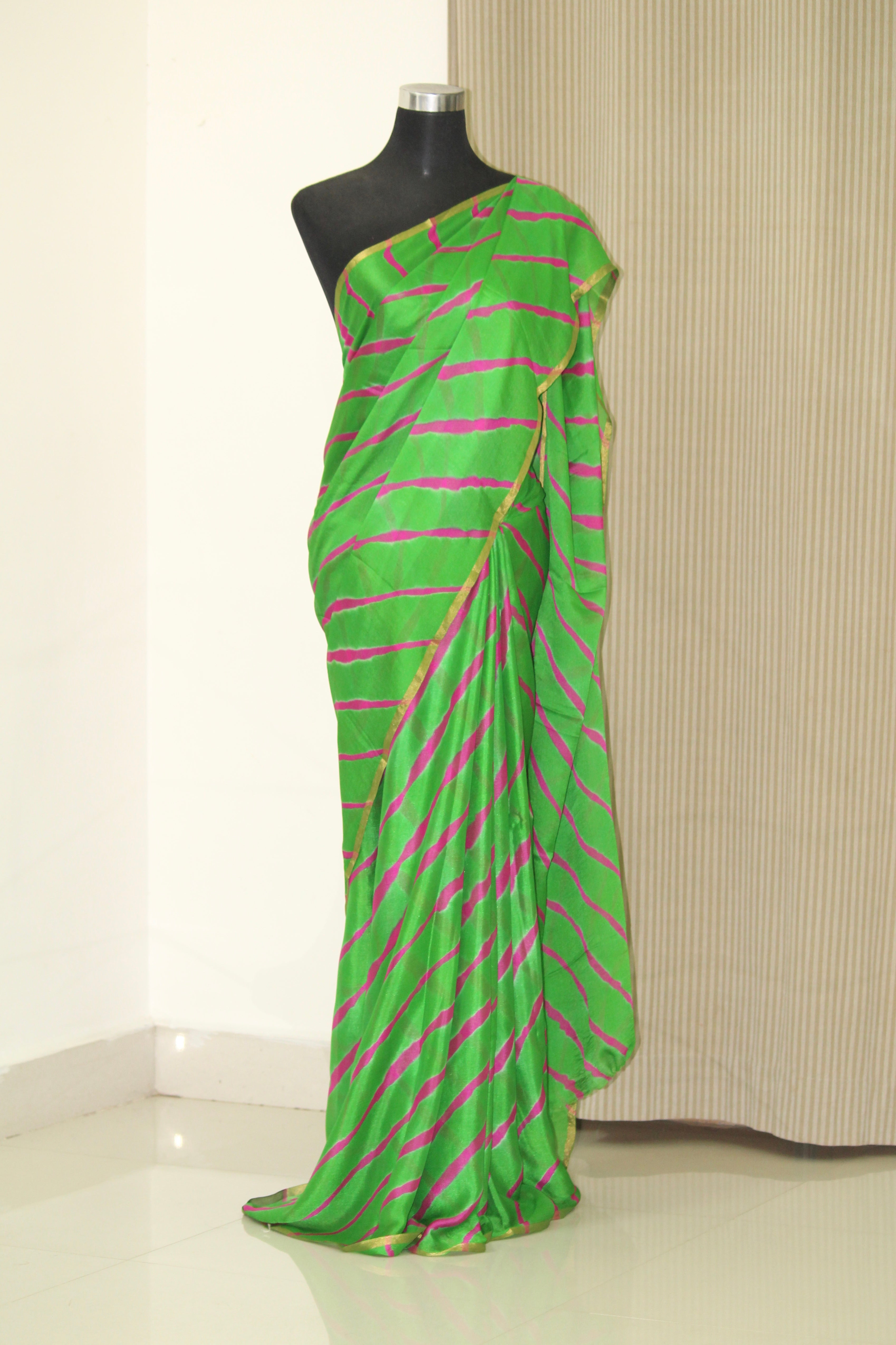chiffon saree gown