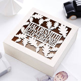 Oak Leaf Personalised Christening Keepsake Box
