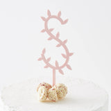 Personalised Botanical Letter Cake Topper